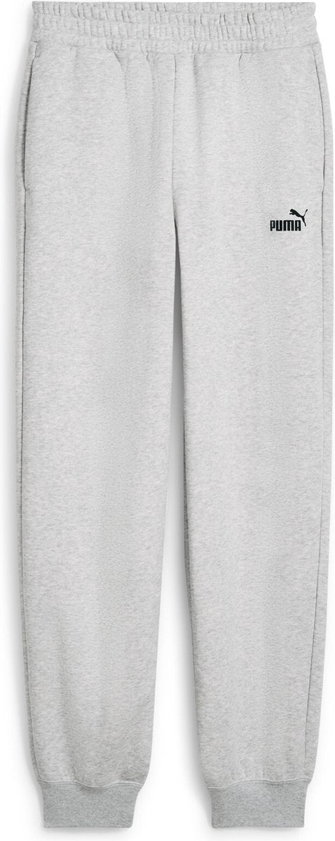 Puma ess small no. 1 logo comfort high-waist sweatpants fl cl dames joggingbroek - light gray heather m