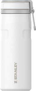 Stanley twist flip 2.0 waterfles met draaidop met springveer 0.47l - 10 uur koud - 2 dagen koud met ijs - roestvrijstalen drinkfles - bpa vrij - lekvrij - vaatwasserbestendig - black