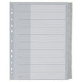 Blanco tabbladen leitz 4370 grijs pp (polypropeen)