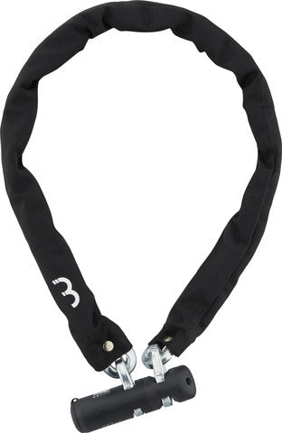 Bbb cycling securechain art 2 fietsslot - kettingslot fiets - sold secure silver - zwart - 90 x 0,9 cm - bbl-75