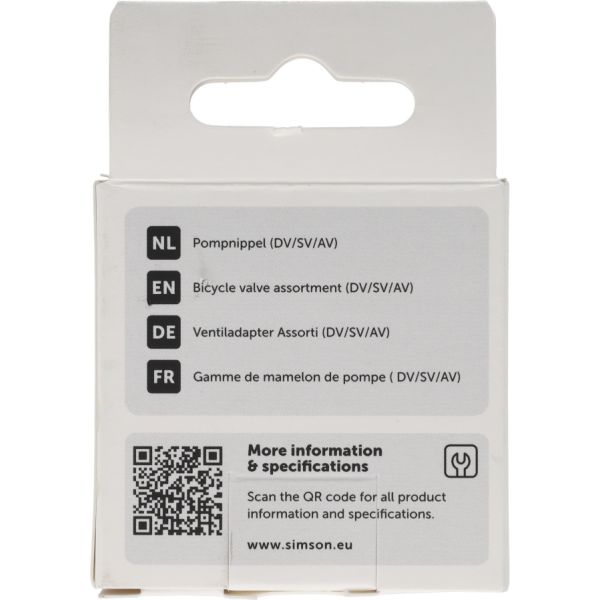 Simson pompnippel assortiment 3-delig