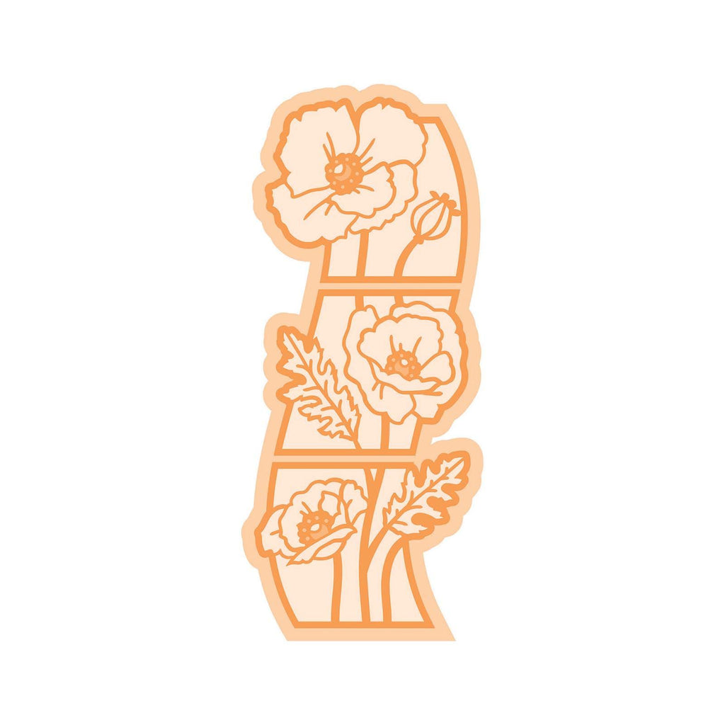 Tonic studios • essentials floral strips poppies