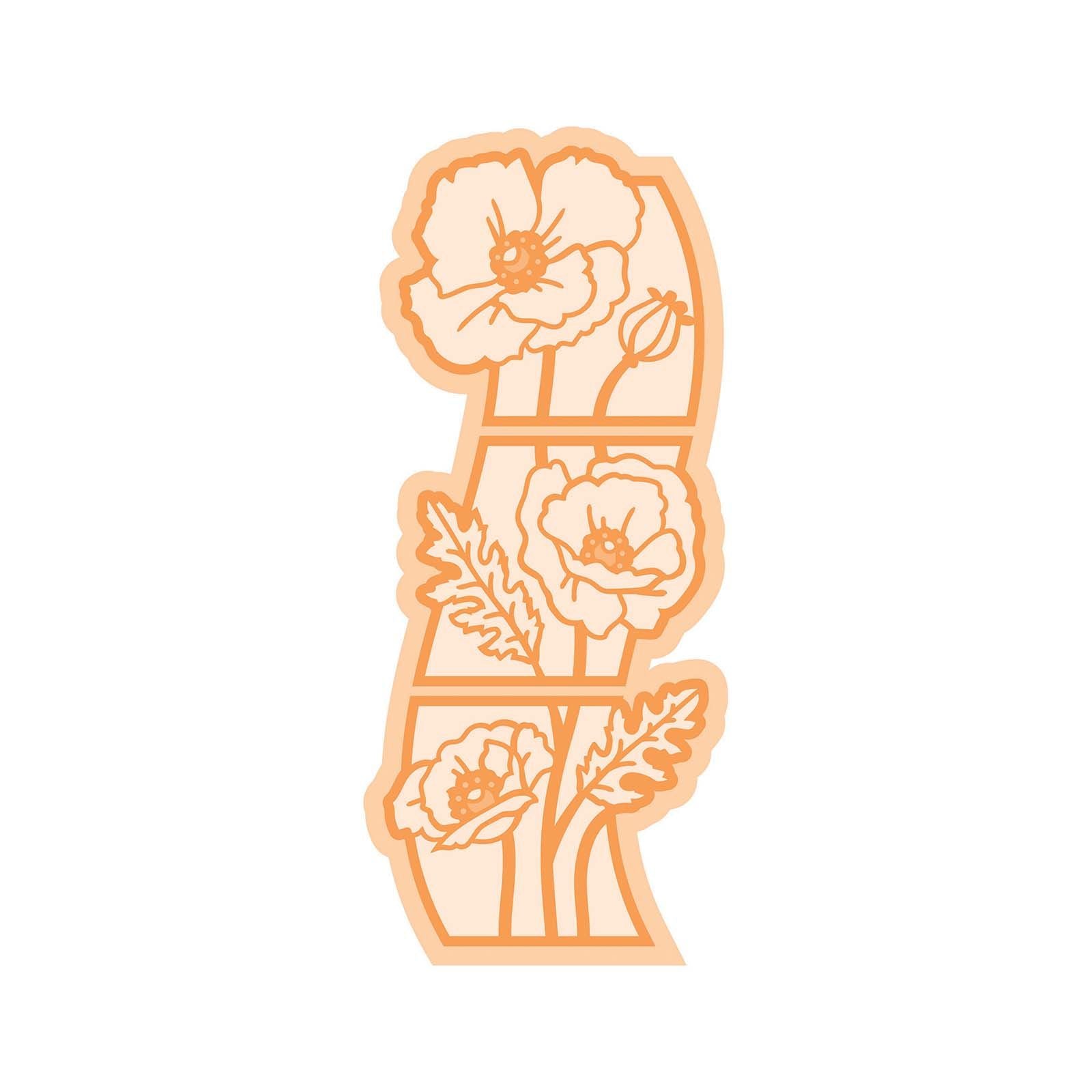 Tonic studios • essentials floral strips poppies
