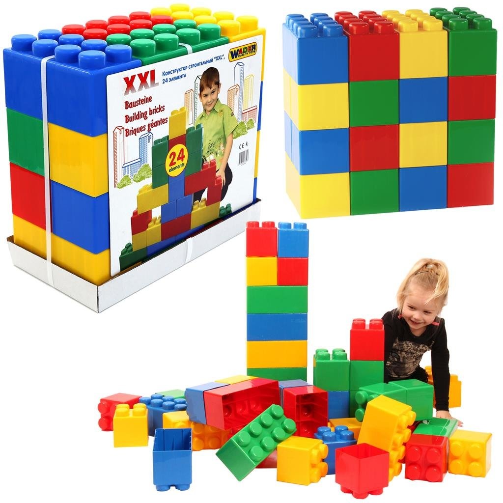 Cavallino bouwblokken xxl pastelkleuren - 24dlg.