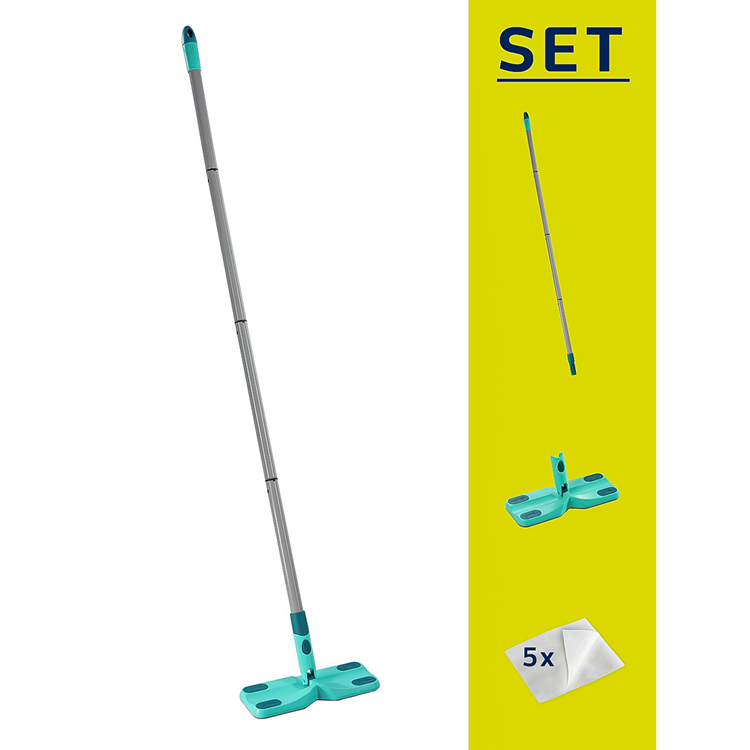 Leifheit 56666 Clean & Away Bodenwischer S + 5 Tücher