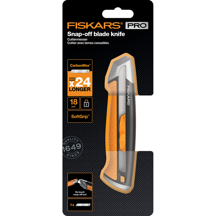 Fiskars CarbonMax Abbrechmesser | 18 mm | 1027227 - 1027227