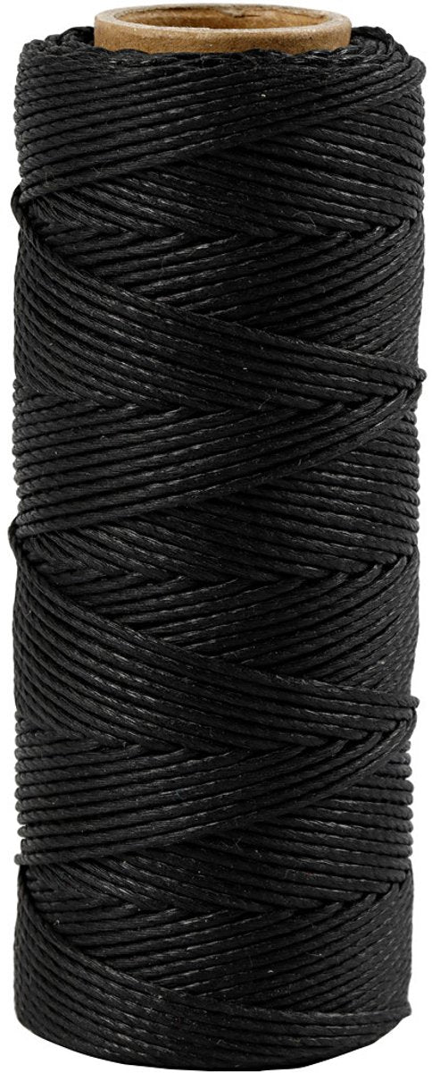 Creativ Company Bambuskordel, schwarz, 65 m