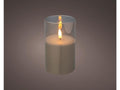 Lumineo led kaars in glas 12,5cm