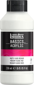 Liquitex 1041005 basics vloeibaar mat medium 250 ml – acryl medium mat | verdunnen collagelijm