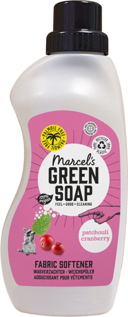 Marcel's green soap wasverzachter patchouli cranberry 30 wasbeurten 750 ml