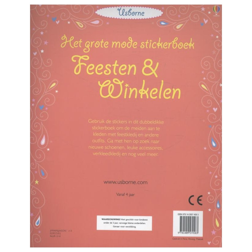 Wins Holland Großes Mode-Stickerbuch – Party-Shopping (700 Sticker)