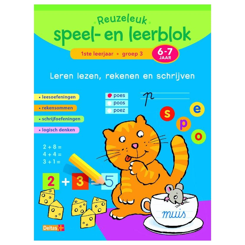 Deltas toller Spiel- und Lernbaustein zum Lesen, Rechnen und Schreiben