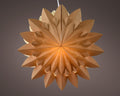 Lumineo ster led karton 40cm met timer amber