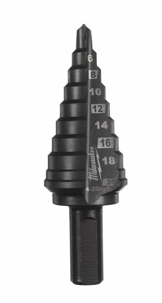 Milwaukee kobalt-geleidelijke boor 4-20mm