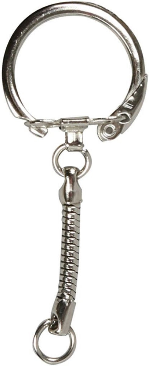 Creativ company https: www.cchobby.nl sleutelhanger-met-ketting-l-6-cm-d-2-3-cm-25-stuk-1-doos