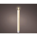 Lumineo led dinerkaarsset wax crème ø2,2xh24,5cm