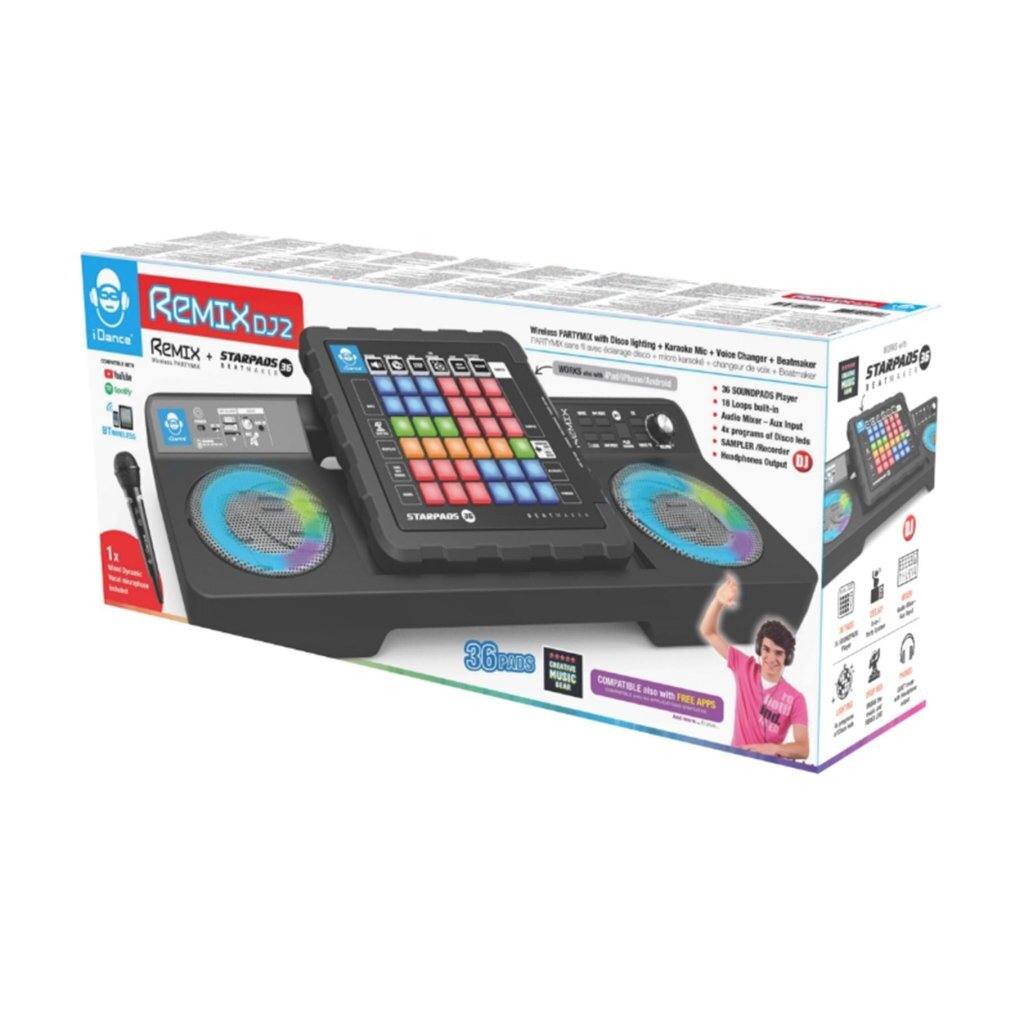 Idance dj speelgoed mixer set remix dj2 met licht en geluid.