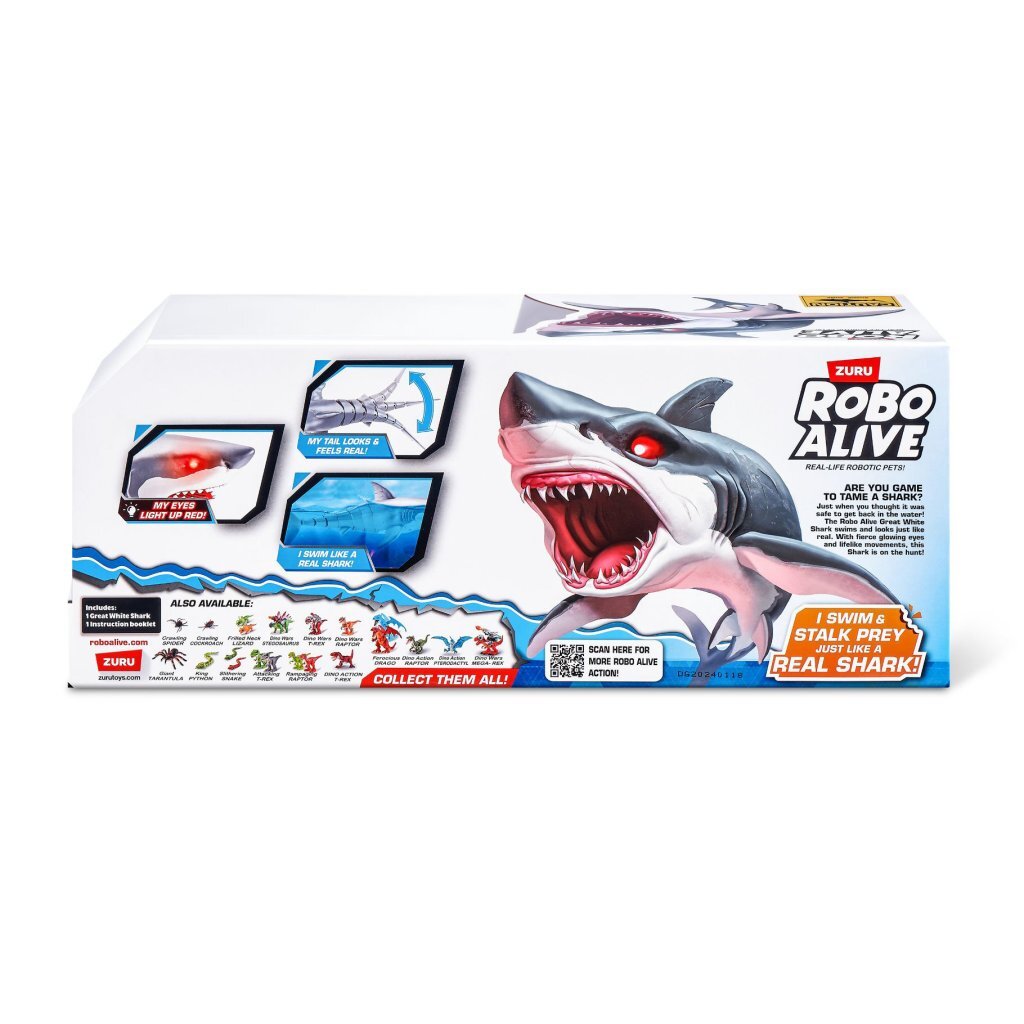 Robo alive haai aanval zwemmend