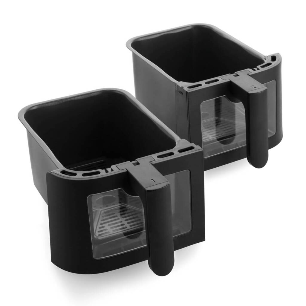 GreenPan Bistro Heißluftfritteuse 2x4l 3000 Watt schwarz