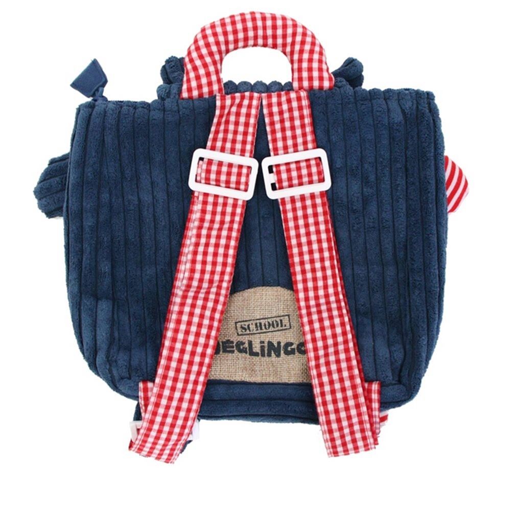 Rugtas, het hippe nijlpaard 25 x 25 cm