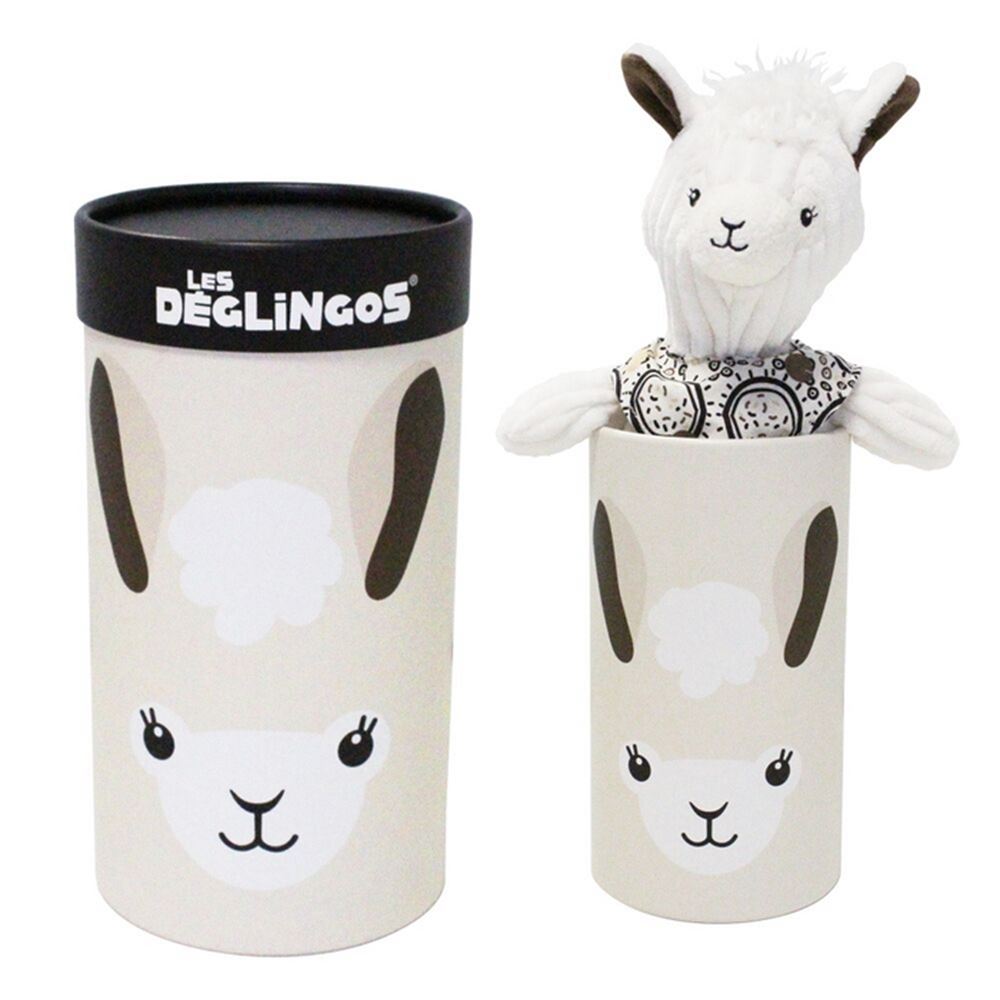 Knuffel in koker, de jonge lama 33 cm