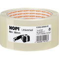 Verpakkingstape nopi universal 50mm x 66m transparant