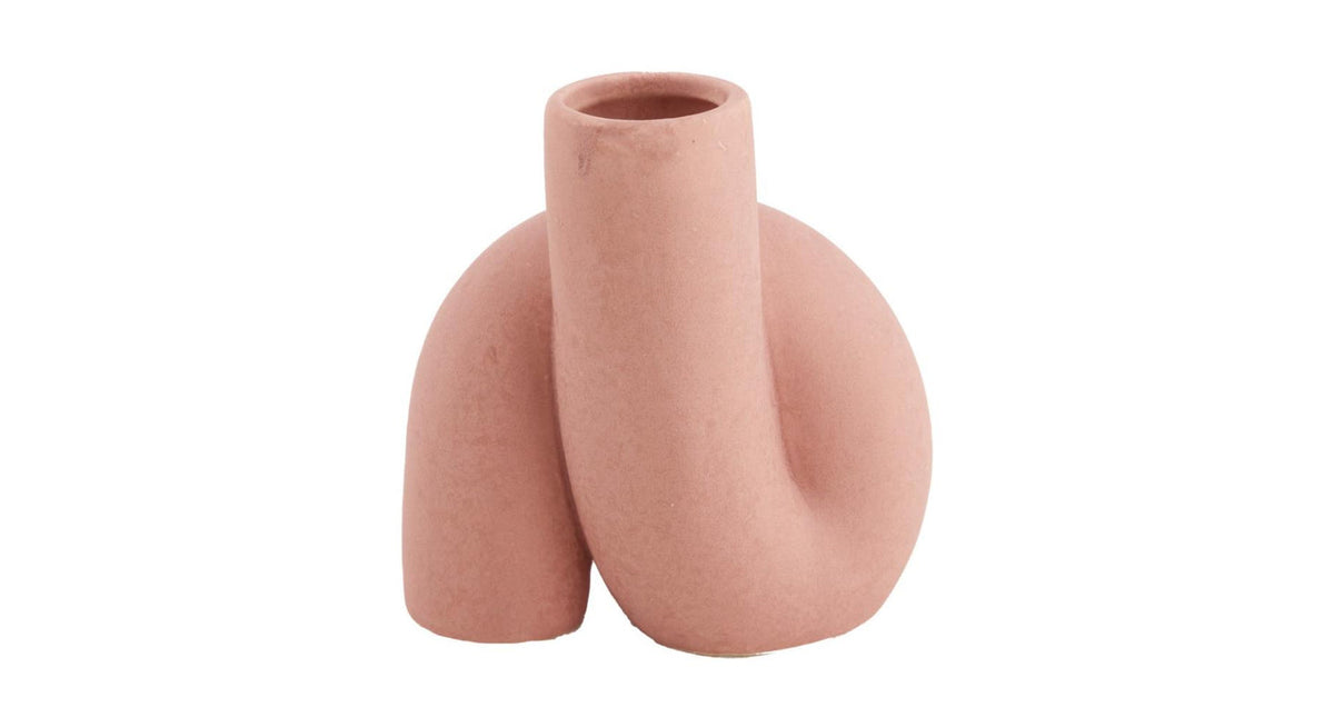 Vase porcelain 10.3x6.5x11.5cm pink