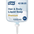 Vloeibare zeep tork s1 premium 1000ml blauw