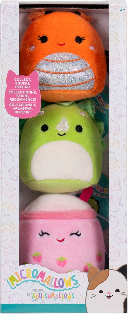 Jazwares Squishmallows knuffel knuffel knuffel knuffel – micromallows mony, tristan, victoria – 3dlg.