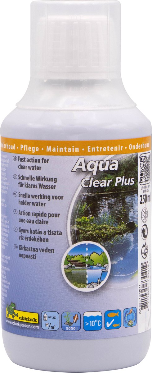 Ubbink Teichwasseraufbereitung Aqua Clear Plus 250 ml für 5000 l
