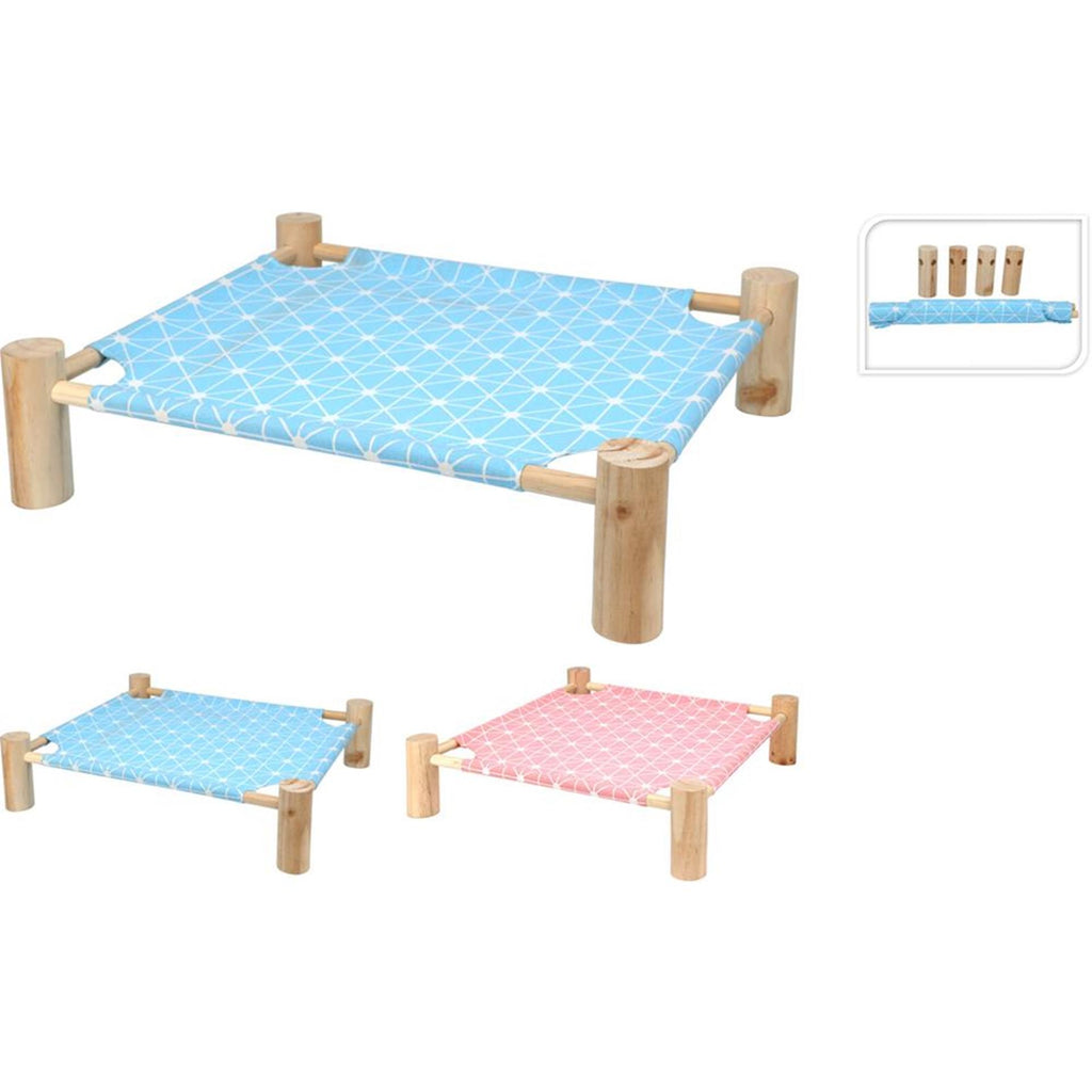 Pets collection dierenbed met hout onderstel