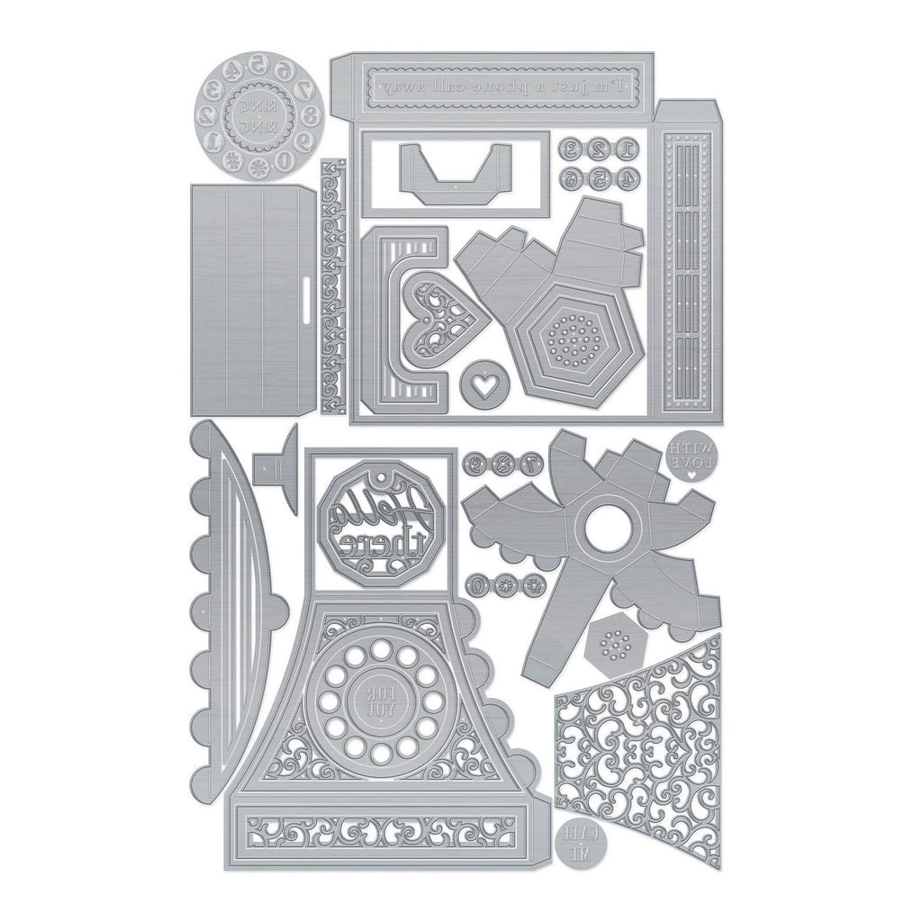 Tonic studios • dimensions die set vintage telephone