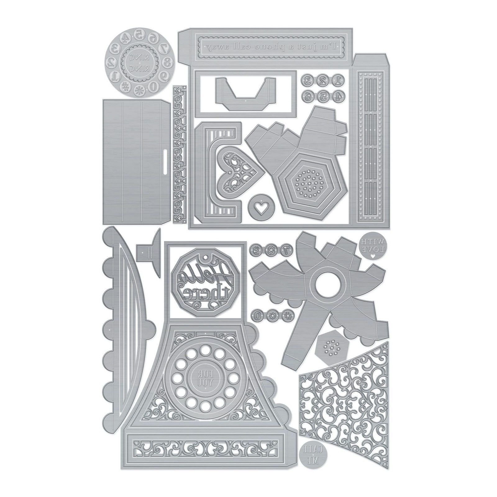 Tonic studios • dimensions die set vintage telephone