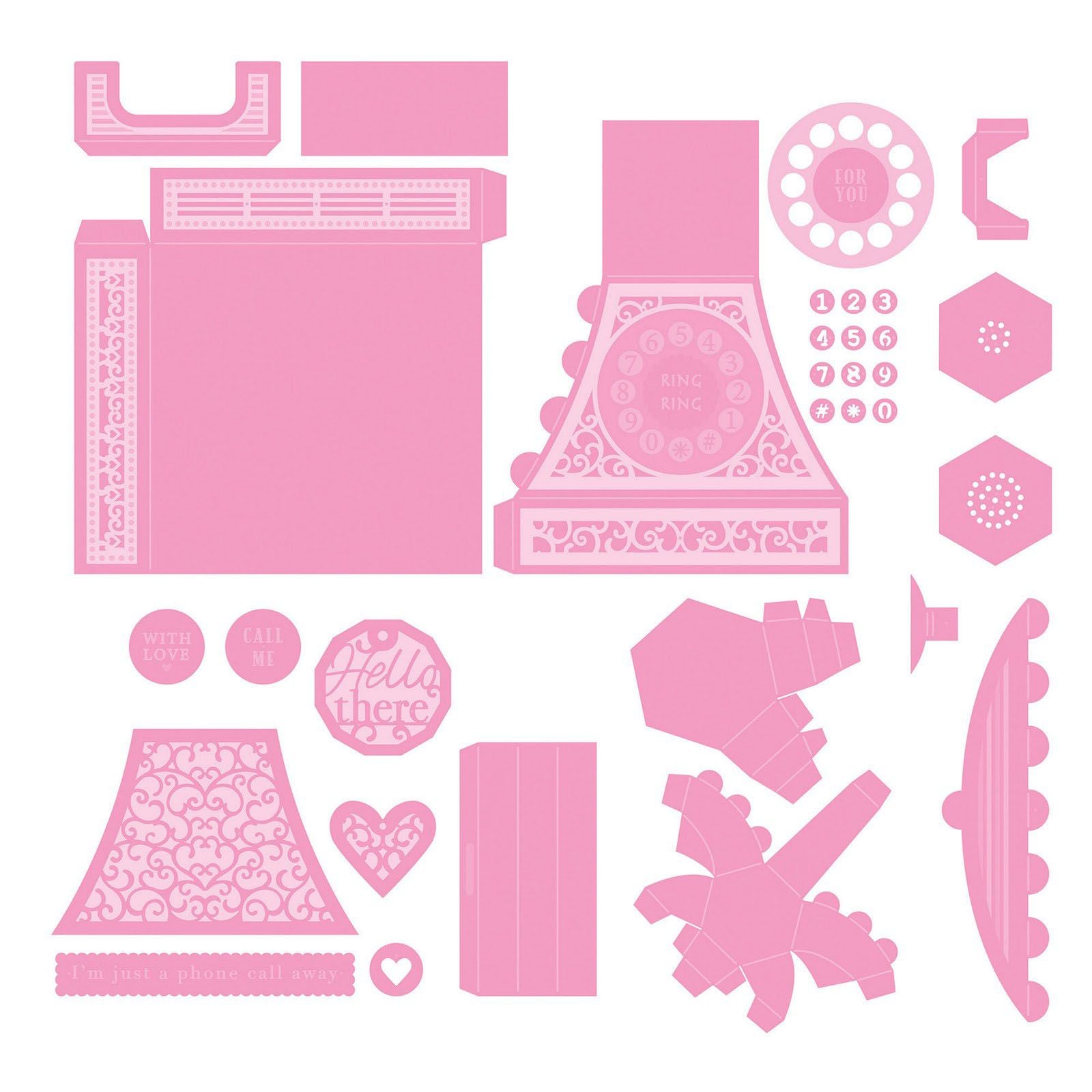 Tonic studios • dimensions die set vintage telephone