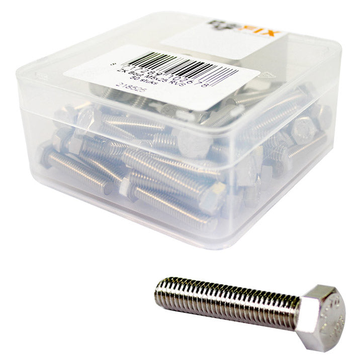 Bofix Sechskantschraube M6x50 Edelstahl (25 Stück)
