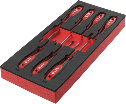 Milwaukee accessoires foam inlay schroevendraaier sl ph set (7 delig) - 4932492394