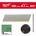 Milwaukee nagels 20° ring rond hoofd helder 90mm 1750szt. - m18 ffn21