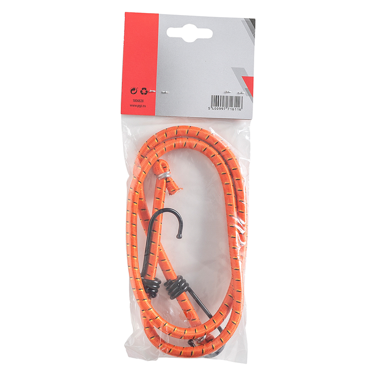 Mack 1006828 - snelbinder elastisch 2 haken rood | 5 stuks