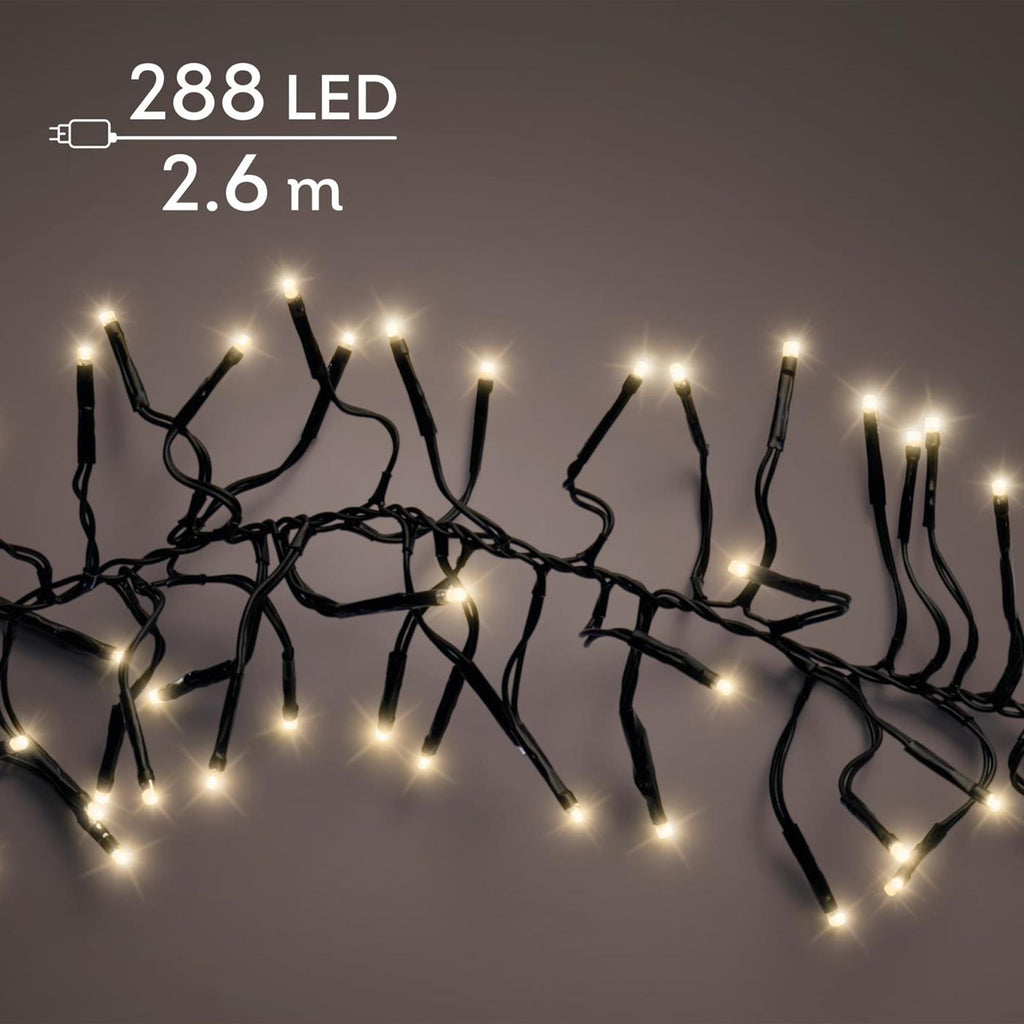Lumineo kerstverlichting cluster 288led softgold