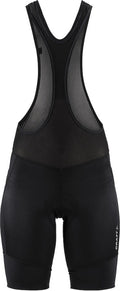 Craft core essence bib shorts w dames fietsbroek - zwart - zilver