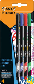 Bic fineliner-pennenset 4-delig 0,4 mm - levendige kleuren