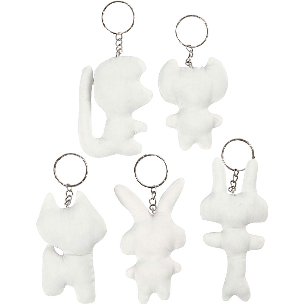 Creativ company https: www.cchobby.nl figuren-van-textiel-met-sleutelhanger-h-6-10-cm-5-stuk-1-doos