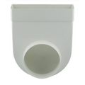 Renson 1069273 - pvc hoekverb. rechth. rond 90°7017 (220x90-dia 150) (wit) | 3 stuks