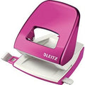 2-gaats perforator leitz 5008 8cm metalic roze