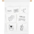 Creativ company katoenen hangende organizer yay 46 cm wit