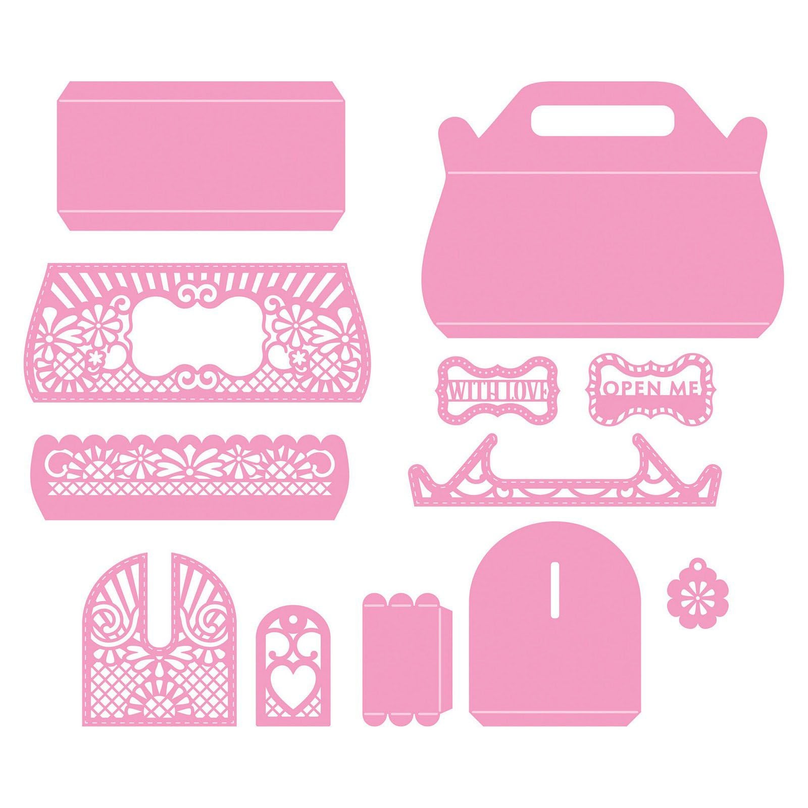 Tonic studios • dimensions die set small floral handbag