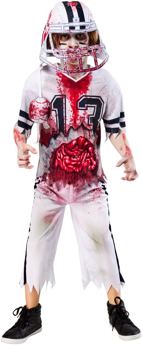 Rubies zombie american footballer kinderkostuum - - maat 5-6 jaar 116