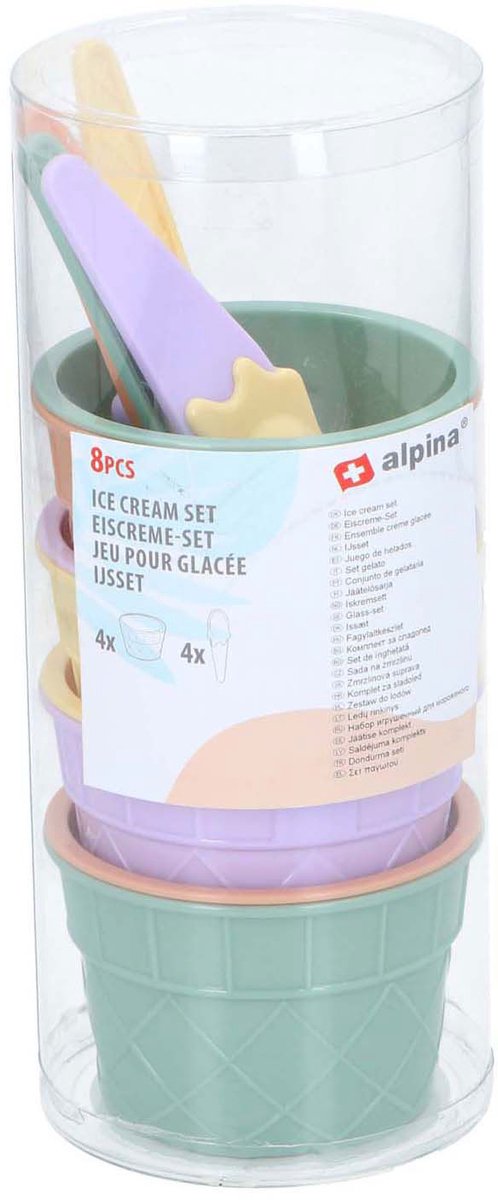 Eiscreme-Set, 8-teilig.