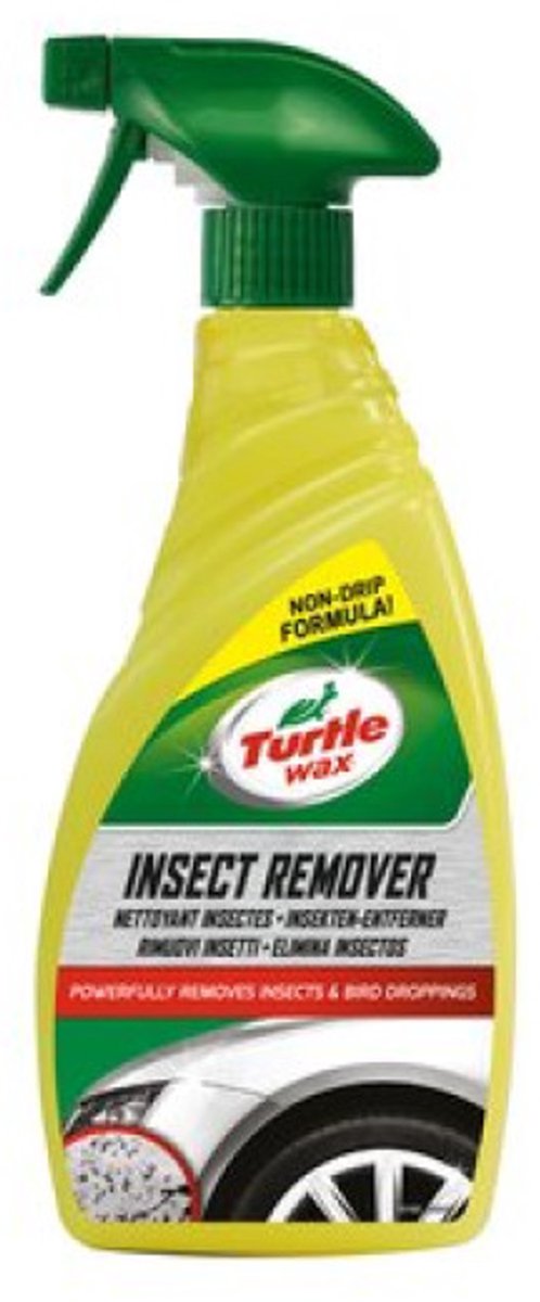Turtle wax insect remover – veilig verwijderen van insecten, teer, vogelpoep en hars – voor gebruik op metaal, lak, plastic of glas - 500ml