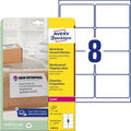 Etiket avery 99 - 1x67 - 7mmt 25 vel 8 etiketten per vel wit